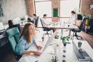 office furniture in office setting